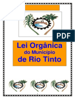 Lei Organica Municipio de Rio Tinto