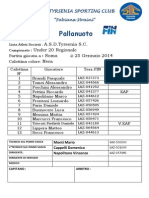 Lista Fin Tyrsenia Under 20 Reg