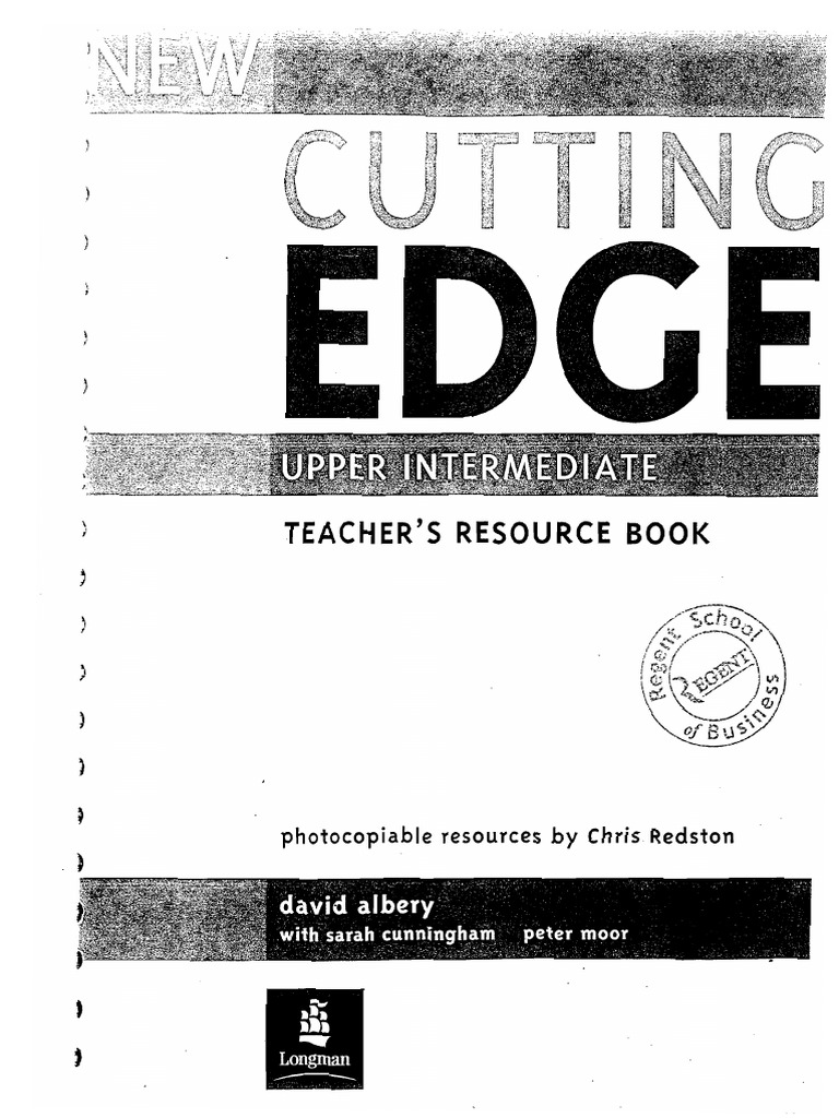 New Cutting Edge Upper Intermediate Teacher S Resource Book Pdf