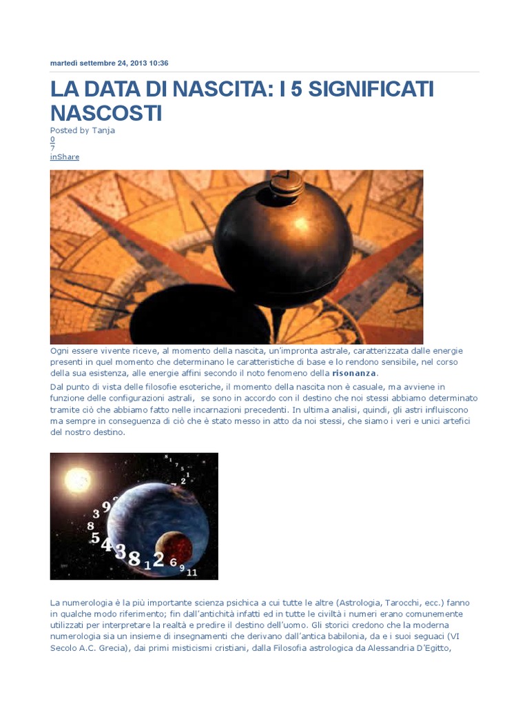 Significato Della Data Di Nascita