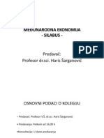 MEDJUNARODNA EKONOMIJA-predavanja