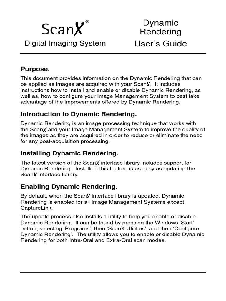 ScanX DR Configuration Instructions 74370 Rev B | PDF | Microsoft ...