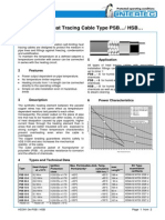 Self-Limiting Heat Tracing Cable Type PSB / HSB : 1 Application