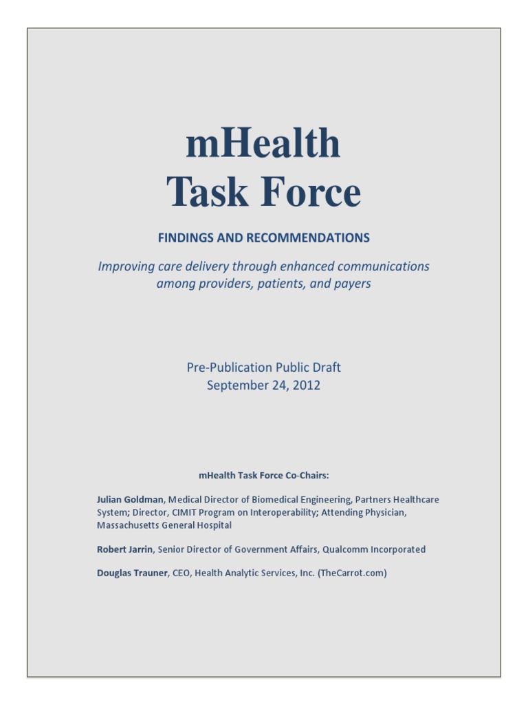 M Health Recommendations | PDF | Electronic Health Record | Health ...