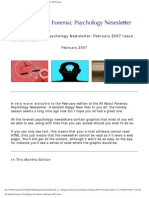 Forensic Psychology Newsletter Feb2007