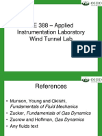 ME 388 - Applied Instrumentation Laboratory Wind Tunnel Lab