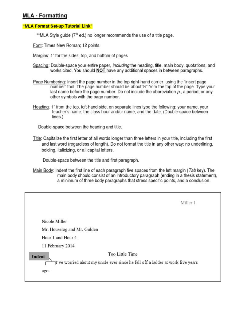 Formatting | PDF