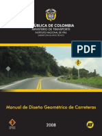 Manual de Diseño Geometrico de Carreteras - Invias