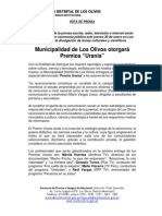NOTA DE PRENSA_PREMIACION DE GANADORES DE PREMIOS URANIA A LA DIFUSIÓN TECNOLÓGICA