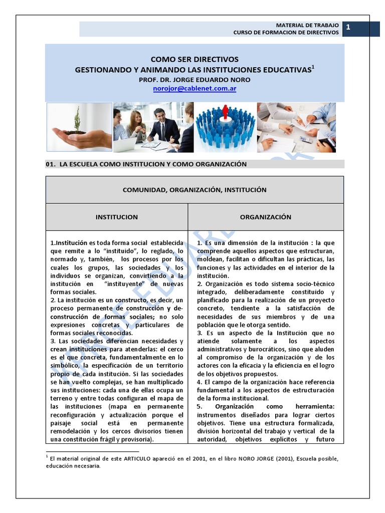 Gestión Directiva en Educación | PDF | Toma de decisiones | Institución
