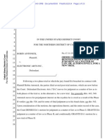 Antonick v. EA - Court Order (Jan. 22, 2014)