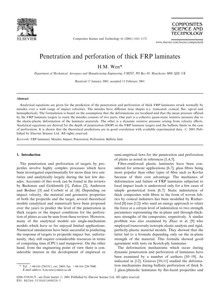 perforated Difference and penetrate between