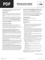 Download Form 1196 - Sponsoring Overseas Employees to Work Temporarily in Australia by dotnet4 SN201971796 doc pdf