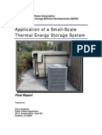 Application of A Small-Scale Thermal Energy Storage System: Final Report