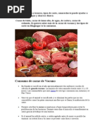 Carne de Vacuno o Ternera