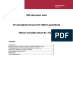 HSE Fire and Explosion Hazards in Offshore Gas Turbines