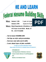 Federal Resume Building Skills