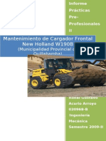 Mantenimiento de Cargador Frontal W190B