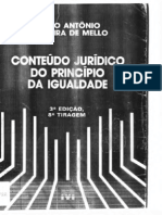 Celso Antônio Bandeira de Mello - Conteúdo Jurídico do Princípio da Igualdade - 3º Edição