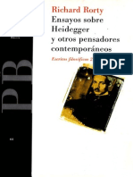 Rorty Richard - Ensayos Sobre Heidegger Y Otros Pensadores Contemporaneos