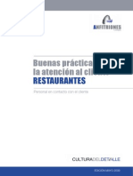 Manual de Buenas Practicas Servicios Gastronómicos en  Restaurantes