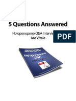 5 Hooponopono Questions Answered With Joe Vitale