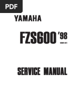 Yamaha FZS600 1998 Service Manual 5dm1-Ae1