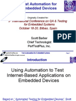 Test Automation For Embedded Devices