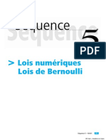 ES Maths - CNED - Sequence-05 - ES Maths CNED Sequence 3 (Sur 10) Lois Numeriques, Lois de Bernoulli