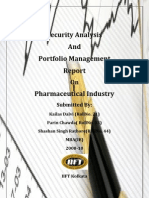 Security Analysis and Portfolio Management Pharmaceutical Industry