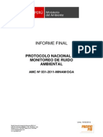 Protocolo de Monitoreo de Ruido Ambiental