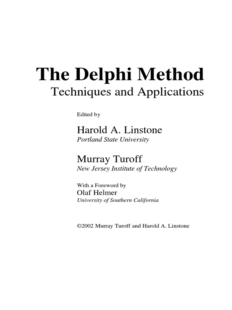 Delphi Book | PDF | Psychological Concepts | Cognitive Science