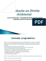 DIREITO AMBIENTAL - CURSO DE EXTENSÃO - 2013 - Aulas Powerpoint