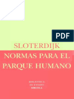 Sloterdijk Normas Para El Parque Humano Siruela