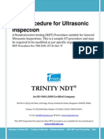 Ultrasonic Test Inspection Free NDT Sample Procedure