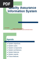 Quality Assurance Information System