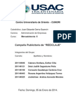 CAMPAÑA PUBLICITARIA DE RECICLAJE