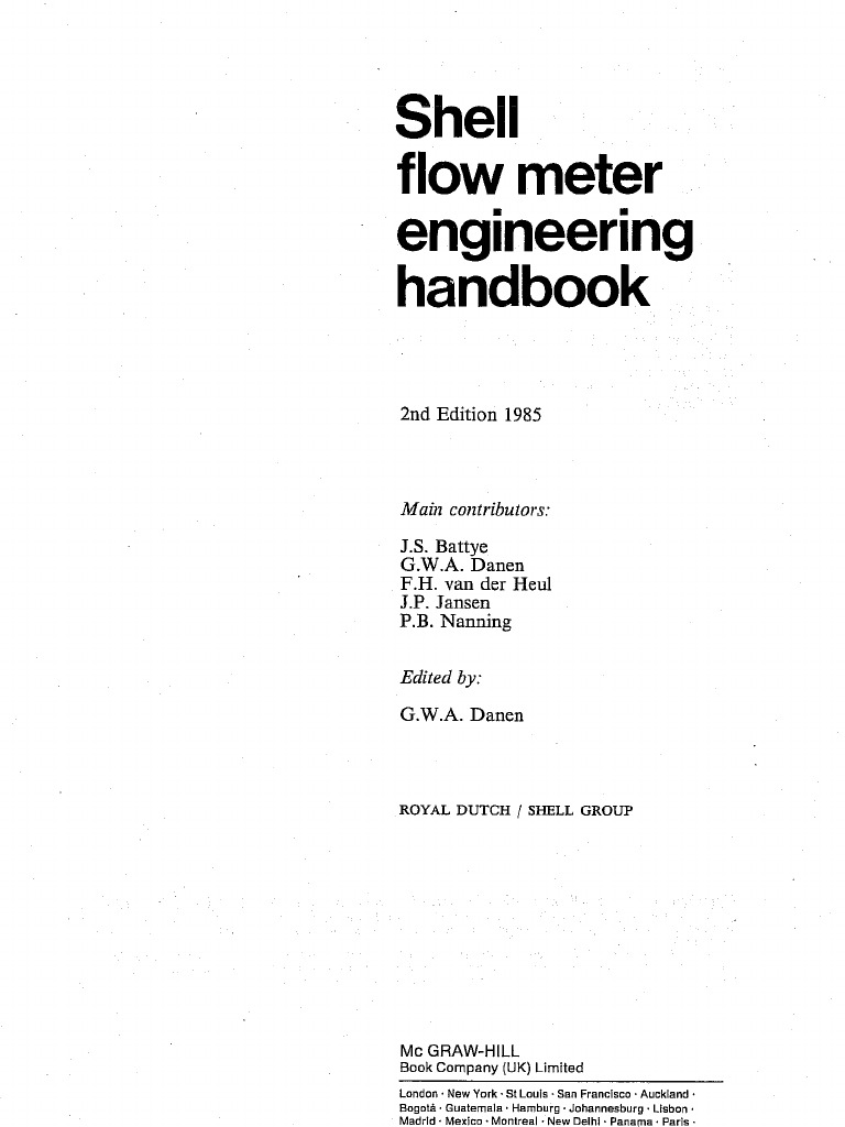 Shell Flowmeter Handbook-1985 | PDF