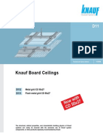 Technical Data Sheet for Knauf Board Ceilings