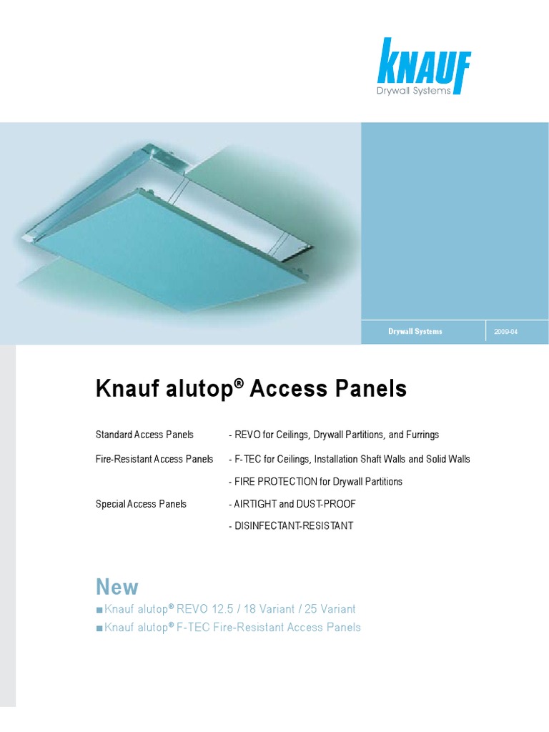Knauf Alutop Technical Datasheet PDF Wall Drywall