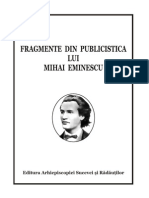 Fragmente Din Publicistica Lui Mihai Eminescu 2