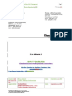 Quality Plan For Elastimold Products