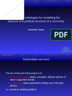 Managing Ontologies For Modelling The Physical and Political Structure of A University