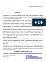 Lettera di convocazione al "popolo delle primarie" di Solbiate Olona