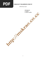 Download Wireless Tv Headphone Circuit by Sivasankar Yalavarthy SN202134171 doc pdf
