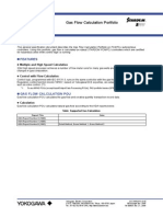 General Specifications: Gas Flow Calculation Portfolio