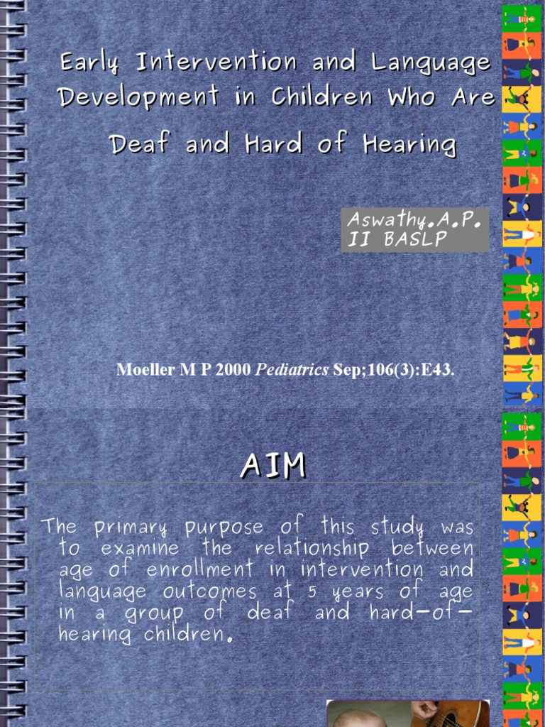 Early Intervention Impact on Language Skills | PDF | Hearing Loss ...