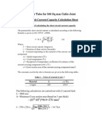 Short Ct Calc ForCu Tube 500 Sq Mm Cable Joint