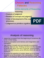 552judgment, Choices and Reasoning Fallacies