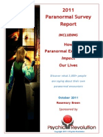 2011 Paranormal Survey Report by R. Breen